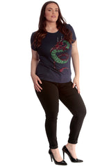 Oriental Dragon Stud T-Shirt