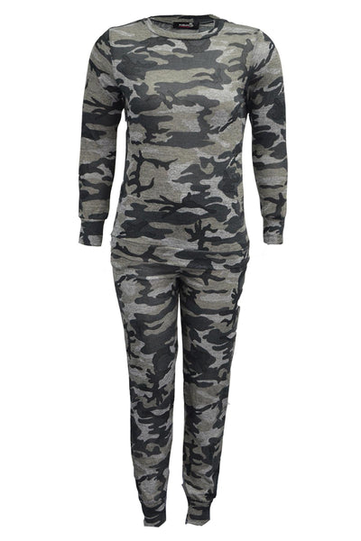 3179 Camoflauge Tracksuit Set