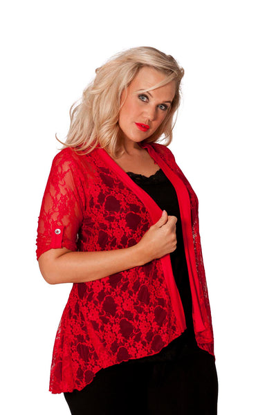 3072 Diamante Button Sleeve Cardigan