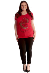 Oriental Dragon Stud T-Shirt