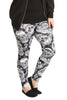 7129 Sugar Skull Print Leggings